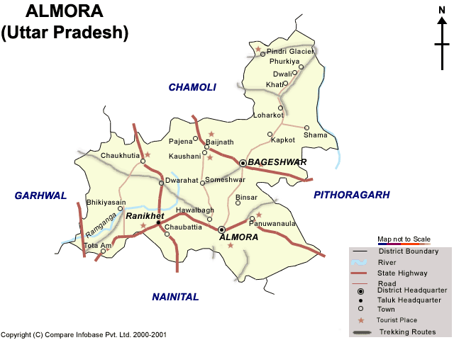 Almora-Karte